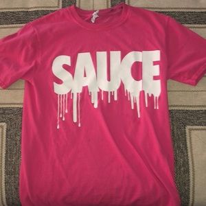 Sauce T-Shirt. Pink